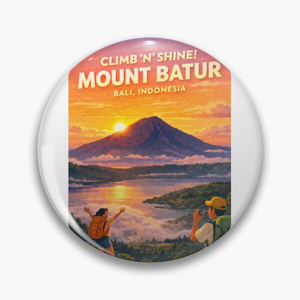 Item preview, Mount Batur Bali Indonesia Kintamani Lake Batur Gunung Batur Sunrise designed and sold by Places On Earth.