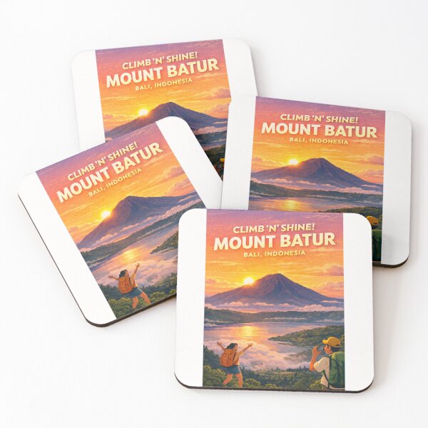 Item preview, Mount Batur Bali Indonesia Kintamani Lake Batur Gunung Batur Sunrise designed and sold by Places On Earth.