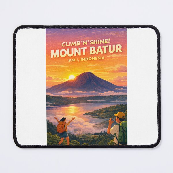 Item preview, Mount Batur Bali Indonesia Kintamani Lake Batur Gunung Batur Sunrise designed and sold by Places On Earth.
