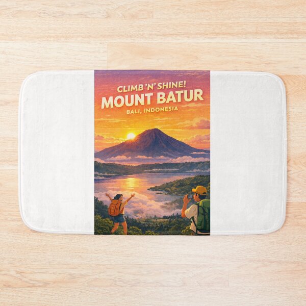 Item preview, Mount Batur Bali Indonesia Kintamani Lake Batur Gunung Batur Sunrise designed and sold by Places On Earth.