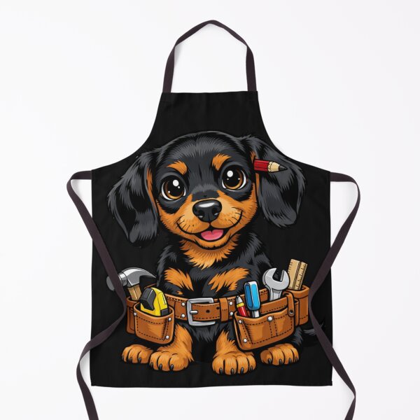 Item preview, Handy Dachshund Puppy Dog Tool Belt Builder Pup designed and sold by Tsugraf Designs.