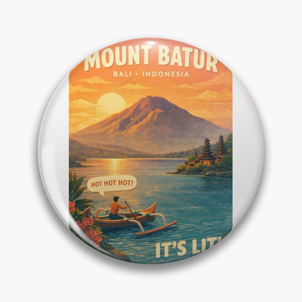 Item preview, Mount Batur Bali Indonesia Kintamani Lake Batur Ulun Danu Batur Temple designed and sold by Places On Earth.