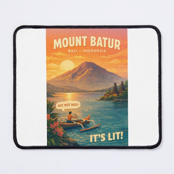 Item preview, Mount Batur Bali Indonesia Kintamani Lake Batur Ulun Danu Batur Temple designed and sold by Places On Earth.