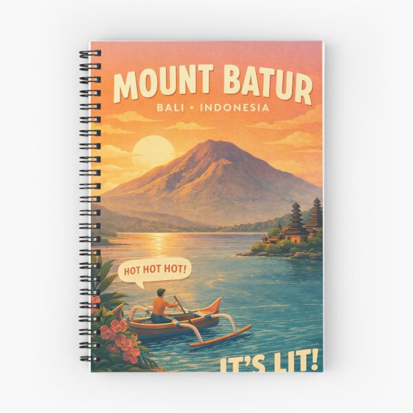 Item preview, Mount Batur Bali Indonesia Kintamani Lake Batur Ulun Danu Batur Temple designed and sold by Places On Earth.