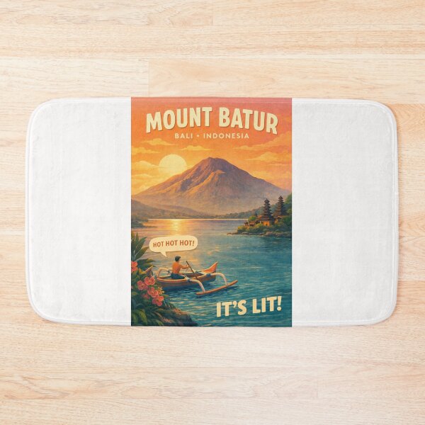 Item preview, Mount Batur Bali Indonesia Kintamani Lake Batur Ulun Danu Batur Temple designed and sold by Places On Earth.
