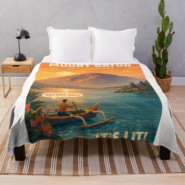 Item preview, Mount Batur Bali Indonesia Kintamani Lake Batur Ulun Danu Batur Temple designed and sold by Places On Earth.