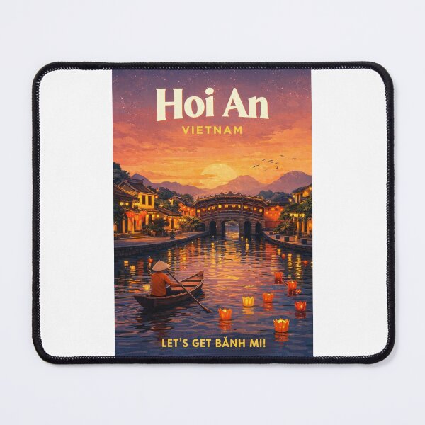 Item preview, Hoi An Quang Nam Vietnam Japanese Covered Bridge Thu Bon River designed and sold by Places On Earth.