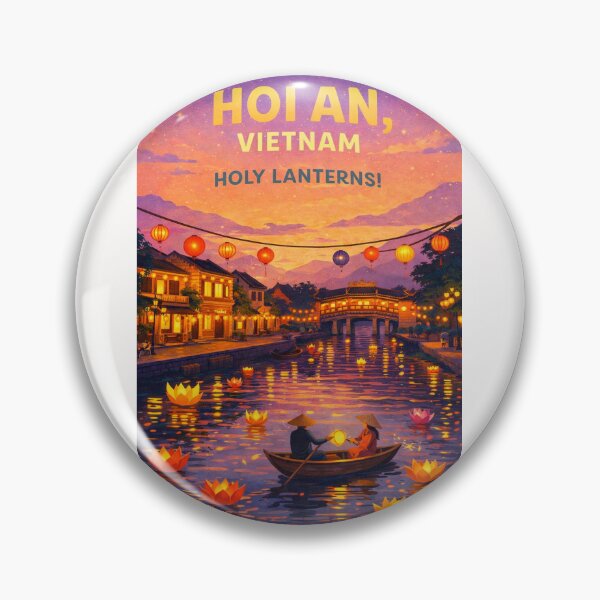Item preview, Hoi An Quang Nam Vietnam Thu Bon River Lantern Festival Japanese Covered Bridge designed and sold by Places On Earth.