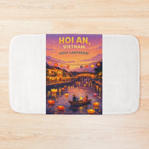 Item preview, Hoi An Quang Nam Vietnam Thu Bon River Lantern Festival Japanese Covered Bridge designed and sold by Places On Earth.