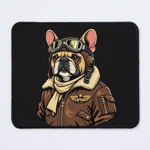 Item preview, French Bulldog Pilot Captain Dog Aviator Frenchie designed and sold by Tsugraf Designs.