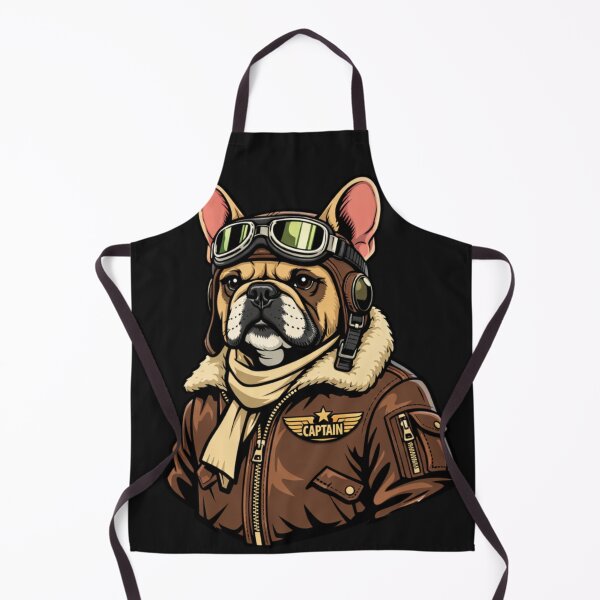 Item preview, French Bulldog Pilot Captain Dog Aviator Frenchie designed and sold by Tsugraf Designs.