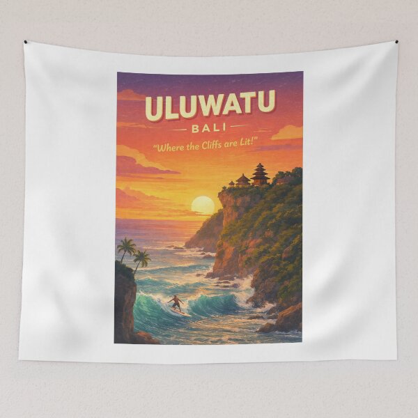 Item preview, Uluwatu Bali Indonesia Uluwatu Temple Bukit Peninsula Indian Ocean designed and sold by Aryabek.
