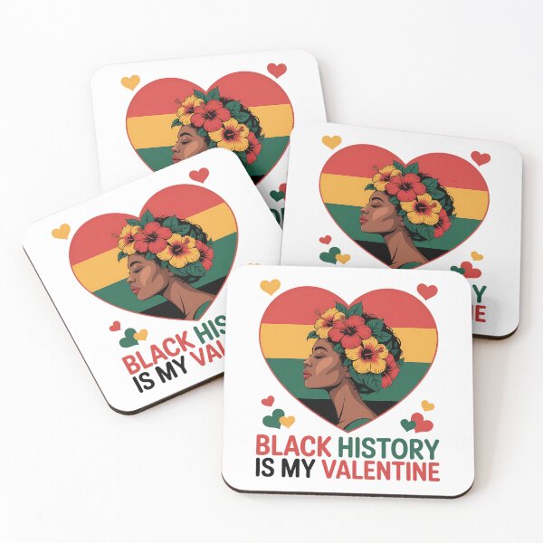 Item preview, Black History is My Valentine Heart Afro Black History Month designed and sold by sailorjessiArt.