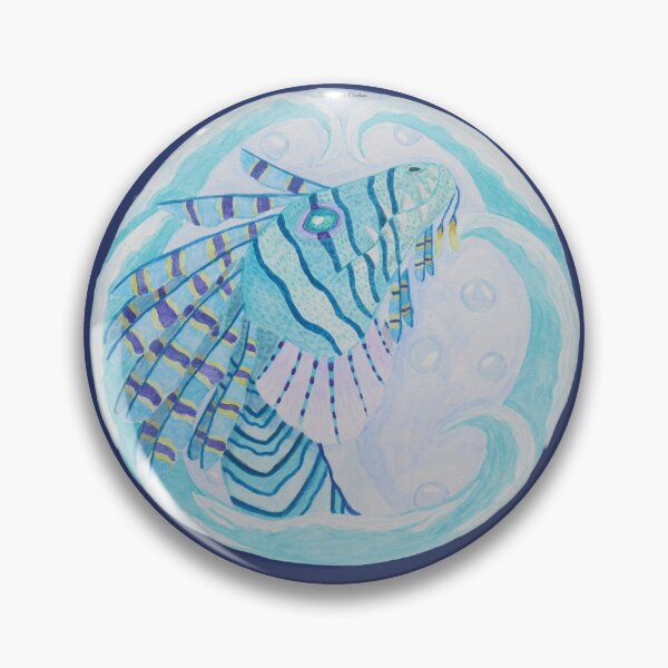 Item preview, Sea dragon portrait watercolor painting designed and sold by WolfRaven Creations.