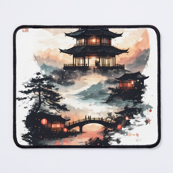 Item preview, Majestic Summer Palace Beijing Negative Space Silhouette Art designed and sold by JacksoonLester.