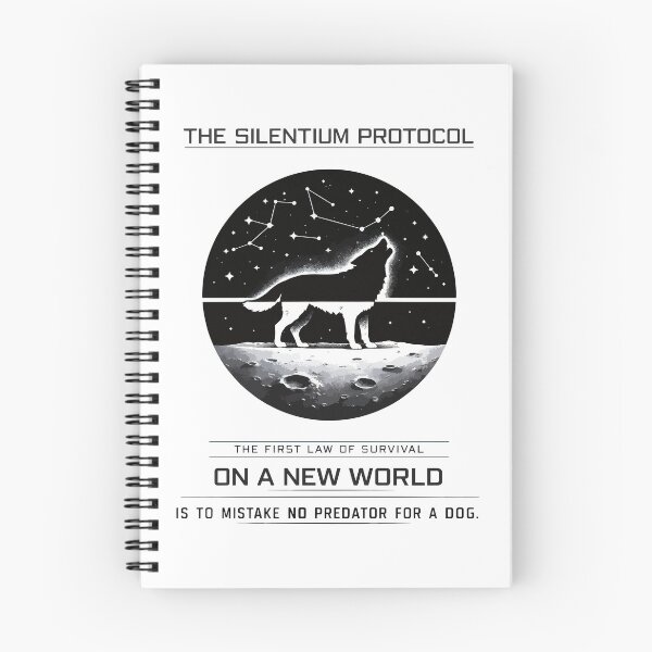 Item preview, Silentium Protocol Wolf Under Alien Sky designed and sold by WildlifeInc.