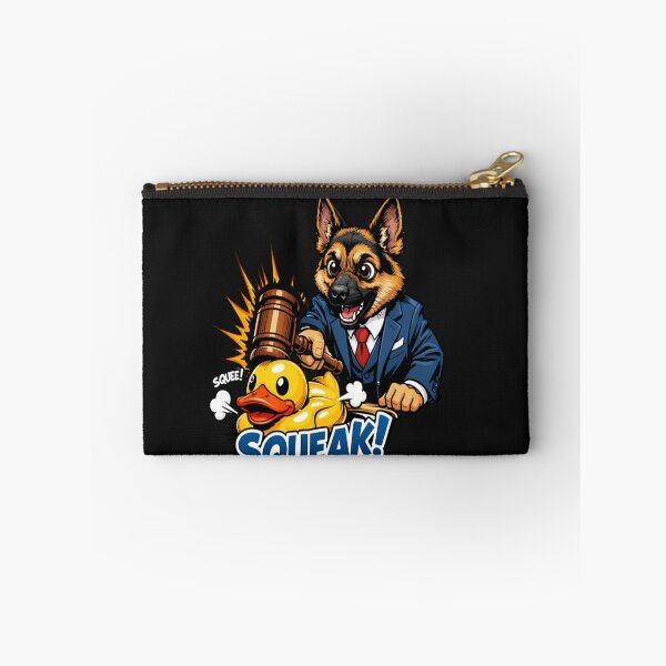 Item preview, German Shepherd Judge Dog Squeaky Duck Humor designed and sold by Tsugraf Designs.