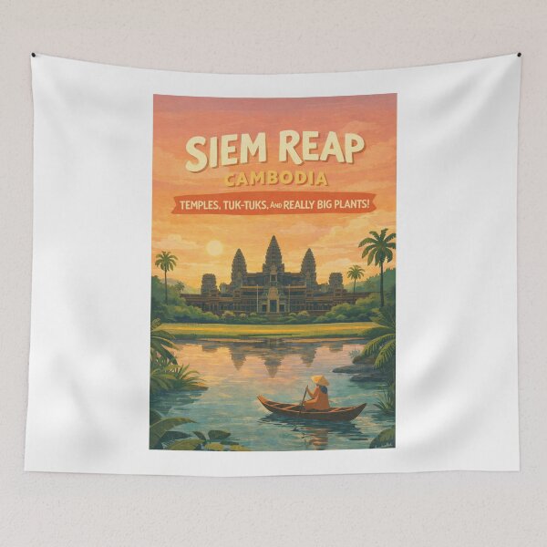 Item preview,  Siem Reap Angkor Wat Cambodia Angkor Thom Bayon Temple Ta Prohm designed and sold by Aryabek.