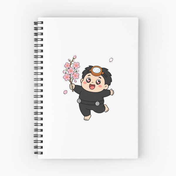 Item preview, KOREA HAENAM - Cute Chibi Character Spring Cherry Blossom Joy Sticker designed and sold by KOREA-HAENAM.