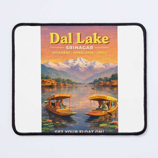 Item preview, Dal Lake Srinagar Jammu Kashmir India Himalayas Shikara Houseboats designed and sold by Aryabek.