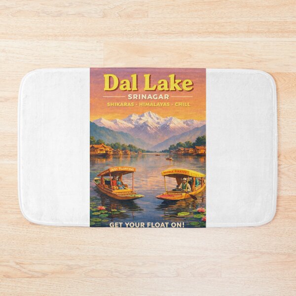 Item preview, Dal Lake Srinagar Jammu Kashmir India Himalayas Shikara Houseboats designed and sold by Aryabek.