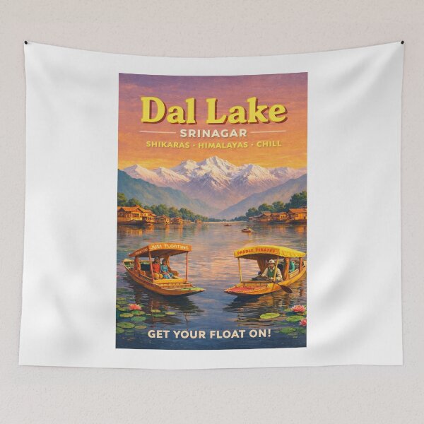Item preview, Dal Lake Srinagar Jammu Kashmir India Himalayas Shikara Houseboats designed and sold by Aryabek.
