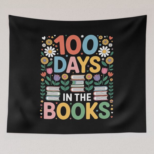 Item preview, 100th Day of School Teacher Floral 100 Days in The Books designed and sold by fferomananul.