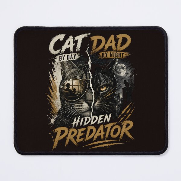 Item preview, Cat Dad by Day Hidden Predator by Night Shirt Funny Cat Dad Gift for Cat Lovers designed and sold by Irysek.