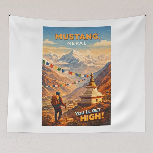 Item preview, Mustang Nepal Himalayas Annapurna Nilgiri Kali Gandaki Upper Mustang designed and sold by Aryabek.