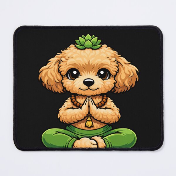 Item preview, Cute Meditating Dog Zen Yoga Puppy Namaste designed and sold by Tsugraf Designs.