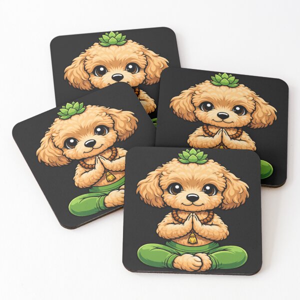 Item preview, Cute Meditating Dog Zen Yoga Puppy Namaste designed and sold by Tsugraf Designs.