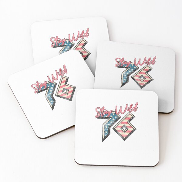 Item preview, Vintage Americana Stay Wild 76 Patriotic Graphic designed and sold by The secret storage room.