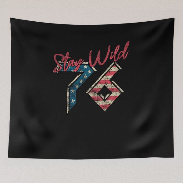 Item preview, Vintage Americana Stay Wild 76 Patriotic Graphic designed and sold by The secret storage room.