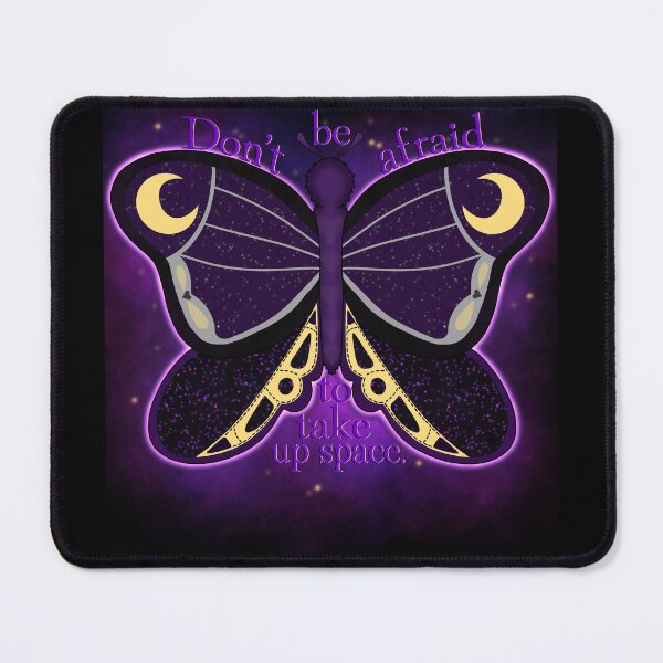 Item preview, Nightshade Moth w/Text Don't be afraid to take up space designed and sold by KozysCreations.