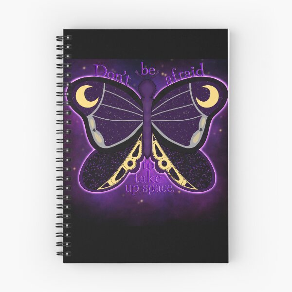 Item preview, Nightshade Moth w/Text Don't be afraid to take up space designed and sold by KozysCreations.