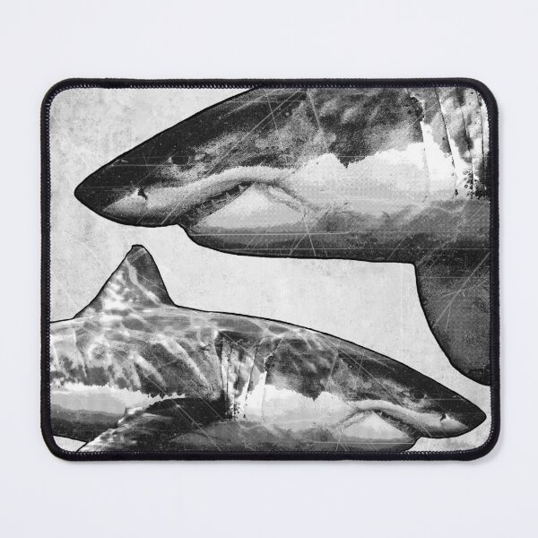 Item preview, Great White Shark High Contrast Etched designed and sold by Ghoul Enterprises.