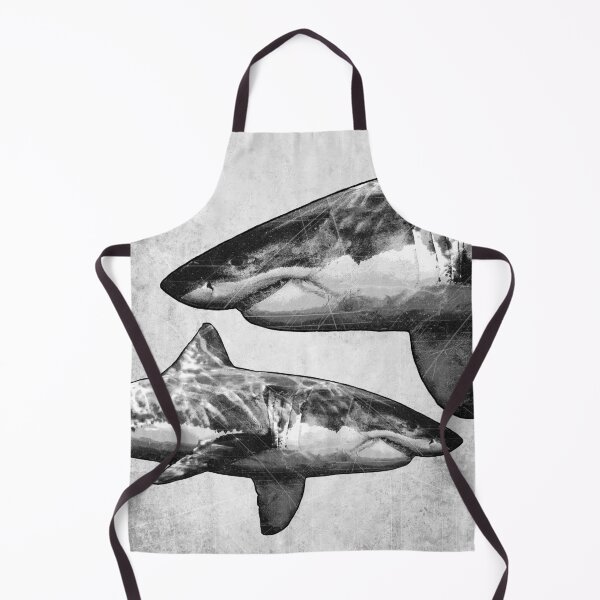 Item preview, Great White Shark High Contrast Etched designed and sold by Ghoul Enterprises.