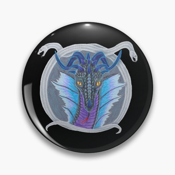 Item preview, Serpent dragon portrait in colored pencils designed and sold by WolfRaven Creations.