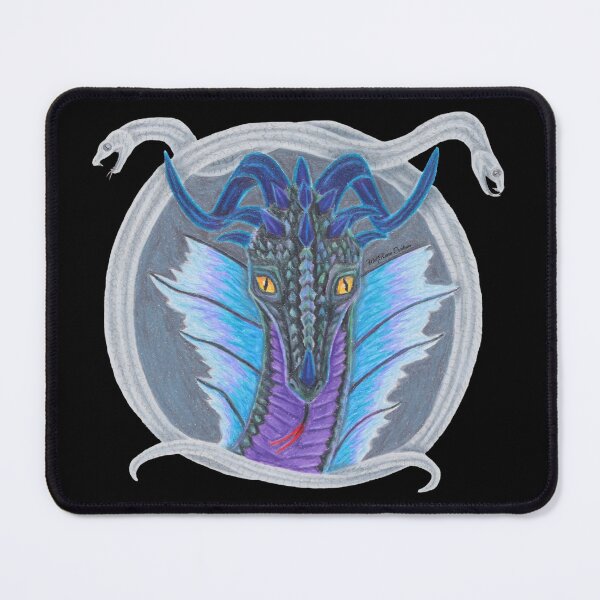 Item preview, Serpent dragon portrait in colored pencils designed and sold by WolfRaven Creations.