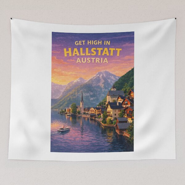 Item preview, Hallstatt Salzkammergut Austria Hallstatter See Dachstein Alps Oberosterreich designed and sold by Aryabek.