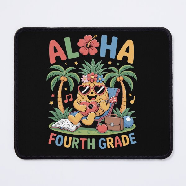Item preview, Aloha Fourth Grade Pineapple Hawaii Back to School Kids Girl designed and sold by fferomananul.