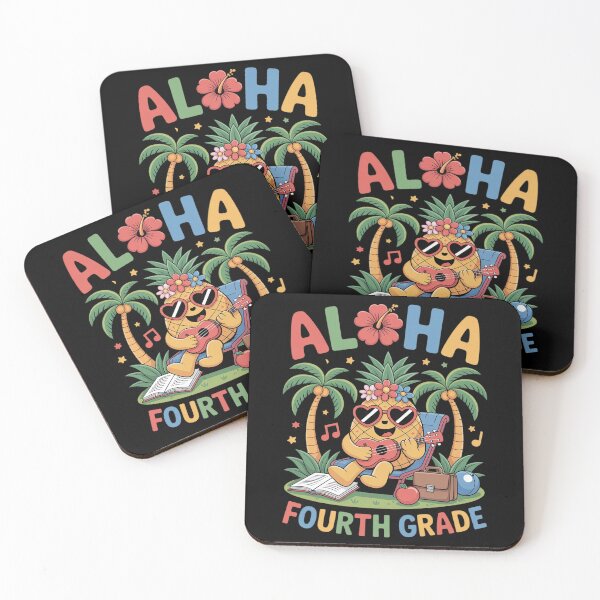 Item preview, Aloha Fourth Grade Pineapple Hawaii Back to School Kids Girl designed and sold by fferomananul.