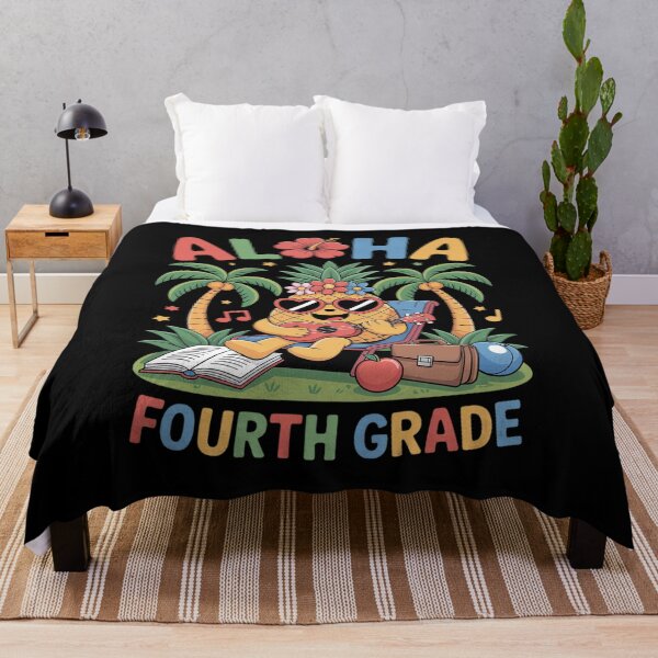 Item preview, Aloha Fourth Grade Pineapple Hawaii Back to School Kids Girl designed and sold by fferomananul.