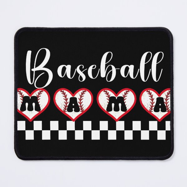 Item preview, Baseball Mama Checkered Heart Design designed and sold by KIROSALS.