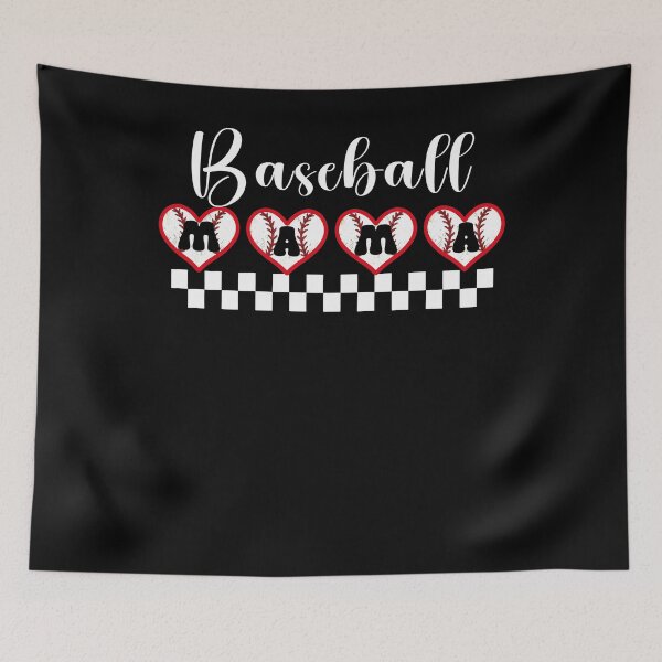 Artikelvorschau, Baseball Mama Kariertes Herzdesign entworfen und verkauft von KIROSALS.