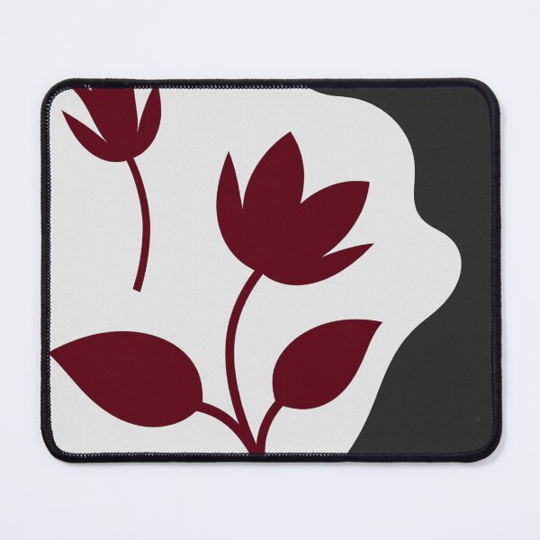 Item preview, Modern Burgundy Floral Silhouette designed and sold by joycrysstudio.