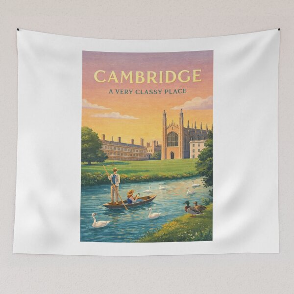 Item preview, Cambridge England River Cam King's College Chapel Trinity College Cambridge University designed and sold by Aryabek.