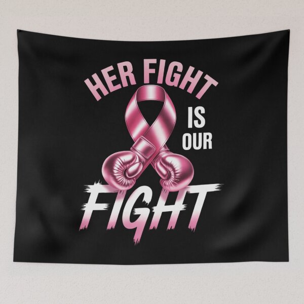 Item preview, Breast Cancer Her Fight is Our Fight Breast Cancer Awareness designed and sold by SapfireStuArt.