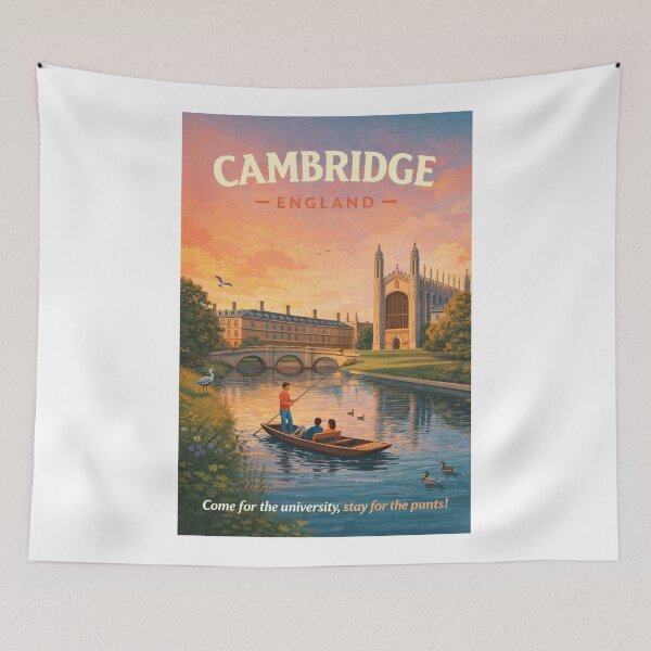 Item preview, Cambridge England River Cam King's College Chapel Trinity College Cambridge University designed and sold by Aryabek.