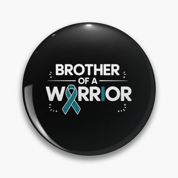Item preview, Brother Of A Warrior Cervical Cancer Awareness Teal Ribbon designed and sold by SapfireStuArt.